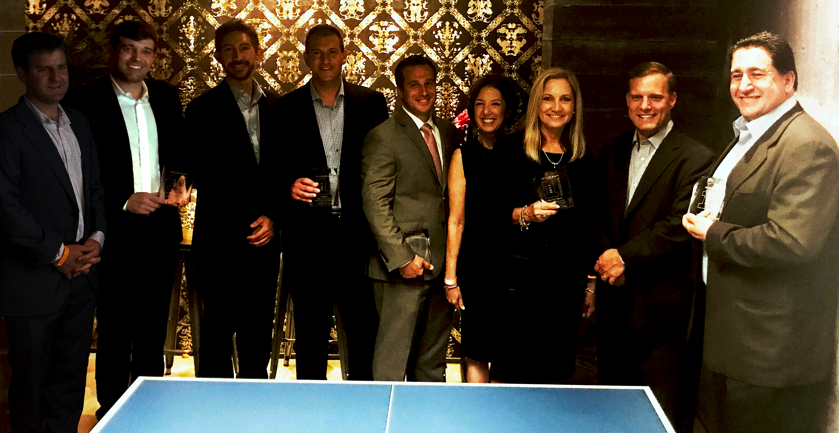 From left to right: Charlie Reed, Partner, ATLANTIC-ACM; Jay Clark, VP Carrier Sales, Cox; Kristian Andersen, Senior Director, Level 3; Warren Greenberg, General Manager NYC, Level 3; Joseph Flynn, VP Sales Strategy and Support, Altice Business; Lonnie Maier, VP Enterprise Sales and Marketing, Fibernet Direct; April Reynolds, VP Customer Operations, Fibernet Direct; Fedor Smith, President and Managing Partner, ATLANTIC-ACM; Jim Mascola, Sales Engineering Manager Northeast, Sprint